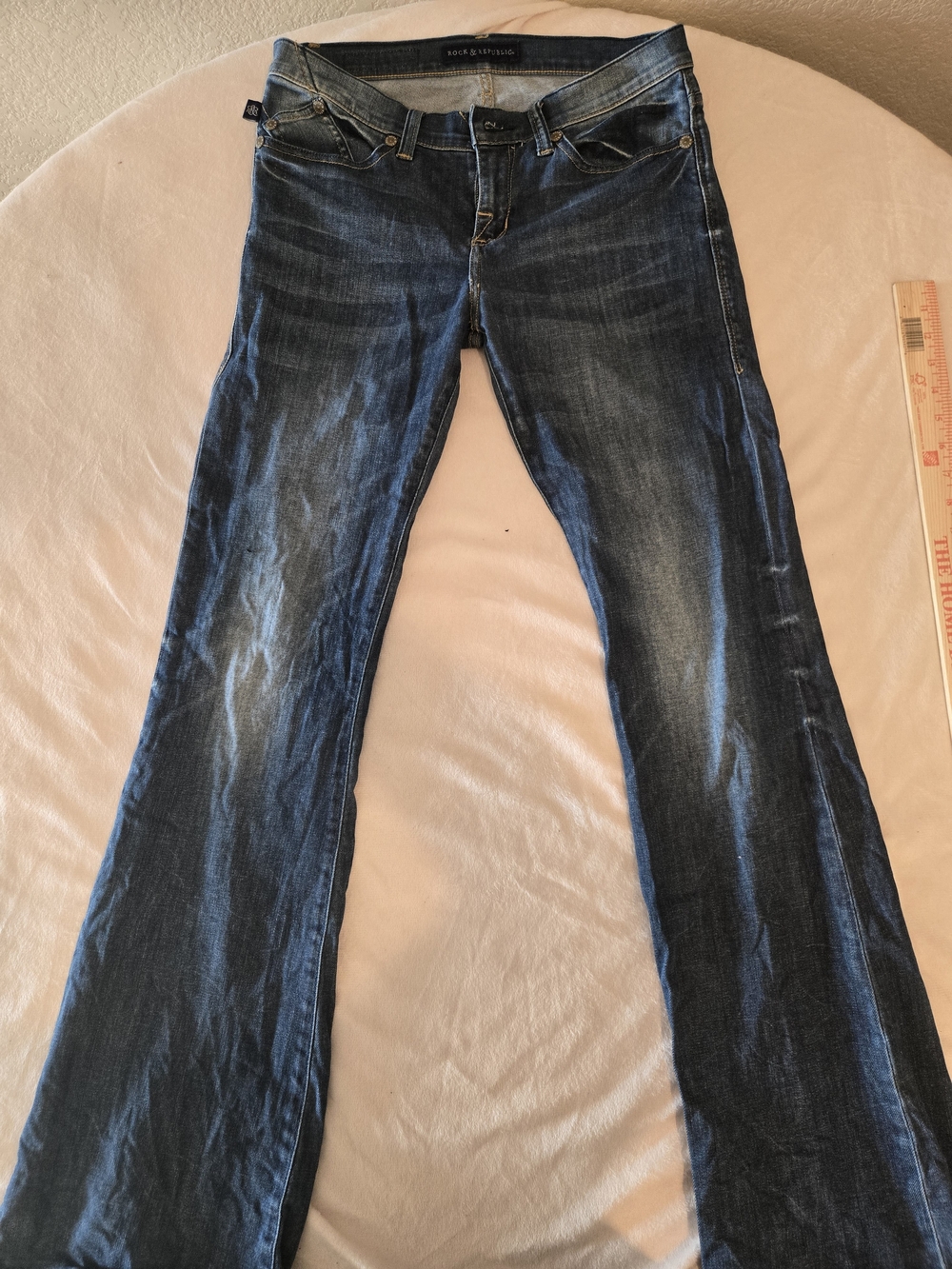 Dark Blue Women's Bootcut Jeans by Rock & Republic